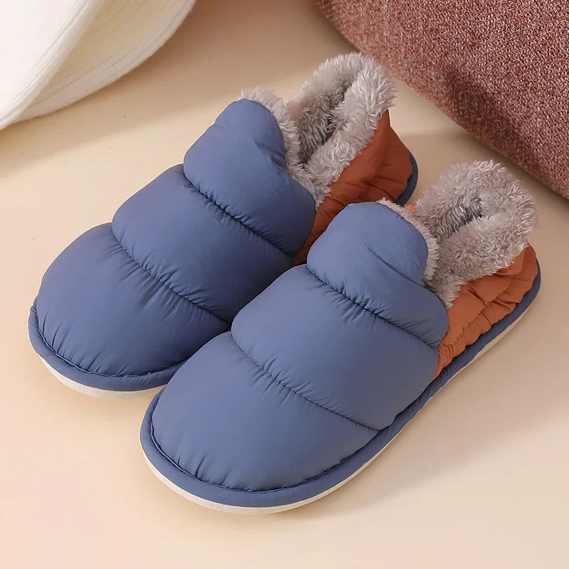 Winter Velvet-Lined Rainproof Shoes - # BOAA73410009