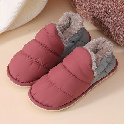 Winter Velvet-Lined Rainproof Shoes - # BOAA73410009