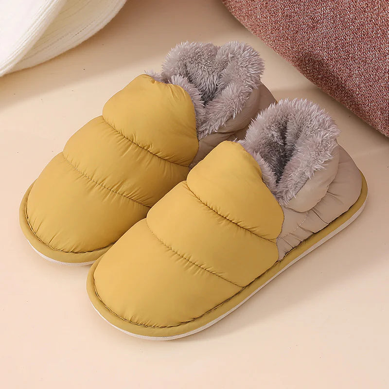 Winter Velvet-Lined Rainproof Shoes - # BOAA73410009