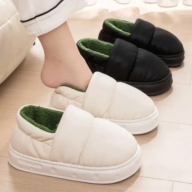 Winter Waterproof Anti-Slip Cotton Slippers - # BOAA73410001