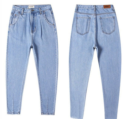 Women Casual Loose Fit Denim Trousers - # GIAA23410043