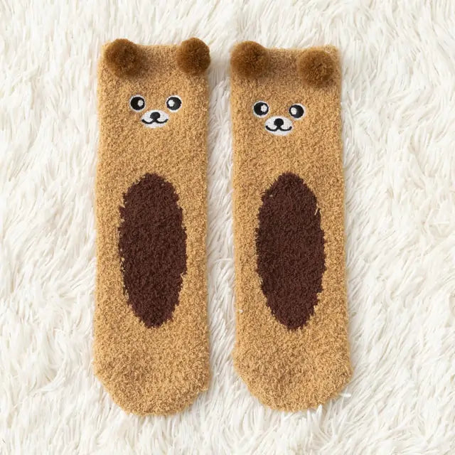Women's  Fuzzy Socks Winter Warm Fleece - # GIAA231010005