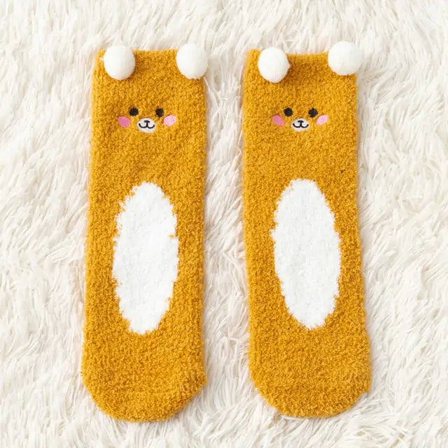 Women's  Fuzzy Socks Winter Warm Fleece - # GIAA231010005