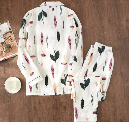 Women's Sleepwear, Maternity and Nursing Cotton Set - # NURSGA11410107