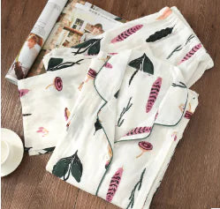 Women's Sleepwear, Maternity and Nursing Cotton Set - # NURSGA11410107