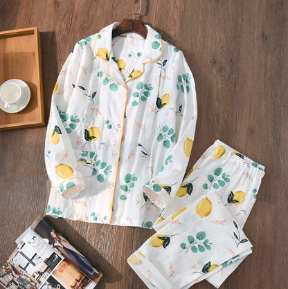 Women's Sleepwear, Maternity and Nursing Cotton Set - # NURSGA11410107
