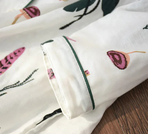 Women's Sleepwear, Maternity and Nursing Cotton Set - # NURSGA11410107