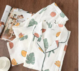 Women's Sleepwear, Maternity and Nursing Cotton Set - # NURSGA11410107