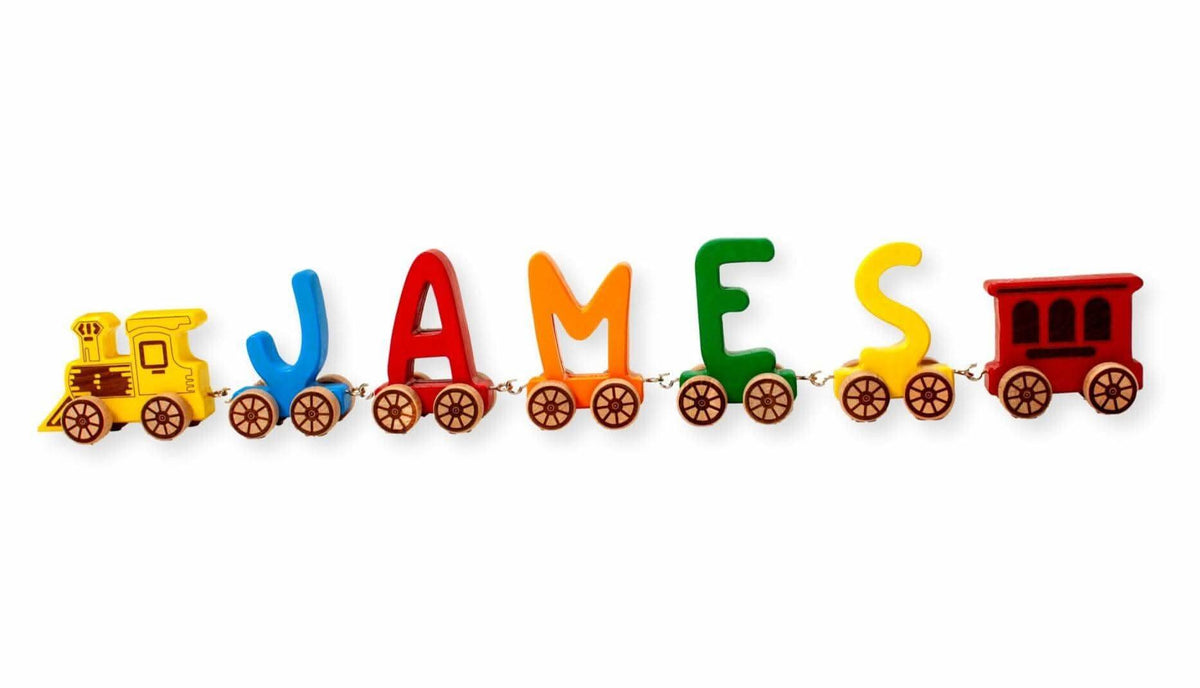 Wooden Letter Train Puzzle-0