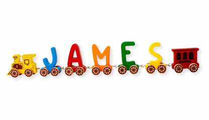 Wooden Letter Train Puzzle-0