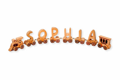 Wooden Letter Train Puzzle-5