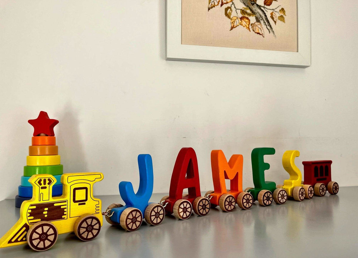 Wooden Letter Train Puzzle-2
