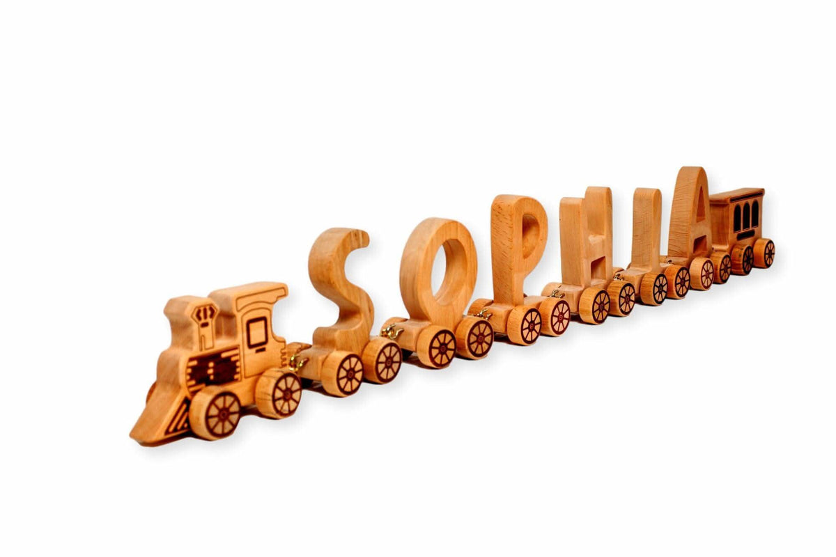 Wooden Letter Train Puzzle-4