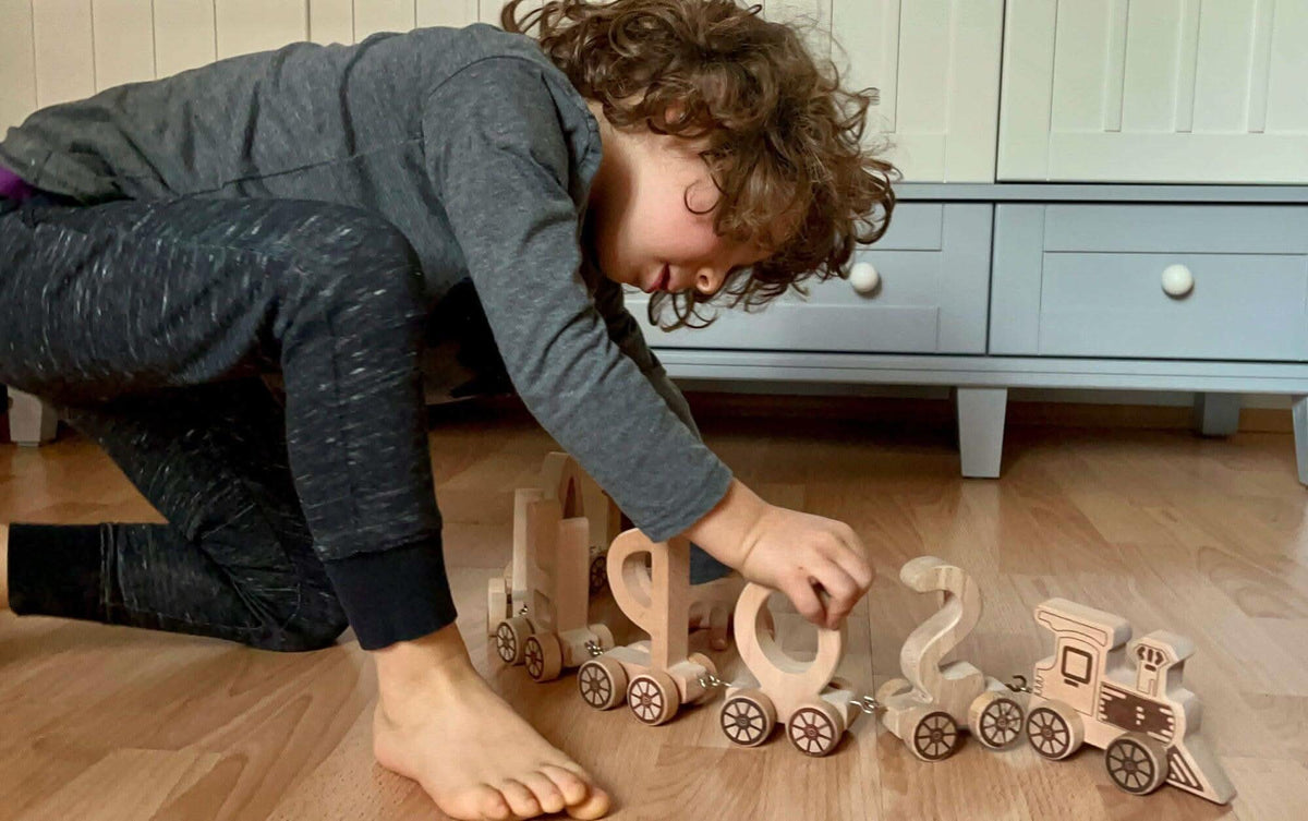 Wooden Letter Train Puzzle-1
