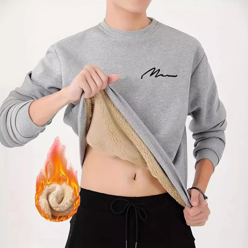 Wool Loose Round Neck Sweatshirt - # BOAA13510041